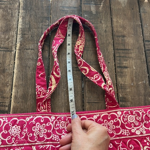 Vera Bradley Twirly Birds Pink Large Toggle Tote and Wallet - Picture 5 of 11